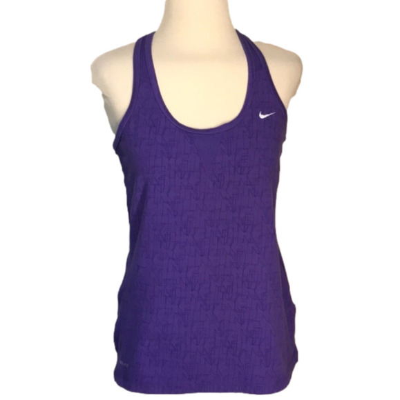 Nike Tops - Nike Dri-Fit Size M Purple Razorback Running Tank
